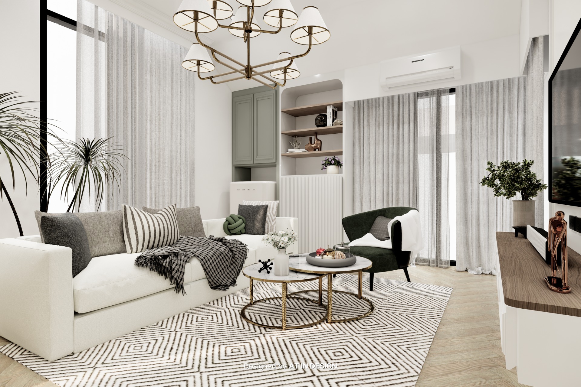 Cozy And Modern Living Decor | AT IN DESIGN